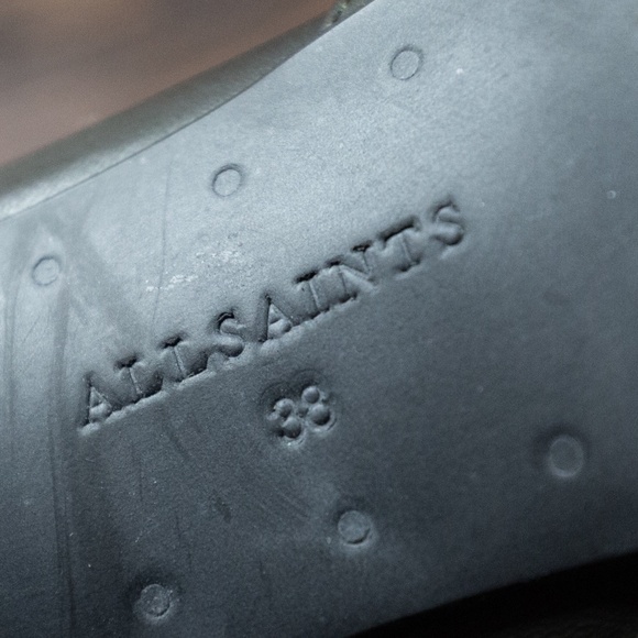 ALL SAINTS Thea Leather Zip Platform Ankle Boots, Green, Size US 7.5/8 (EU 38) - Picture 8 of 15